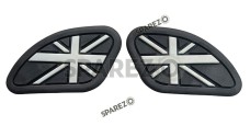 Royal Enfield GT and Interceptor 650 Rubber Tank Pad Pair Black - SPAREZO